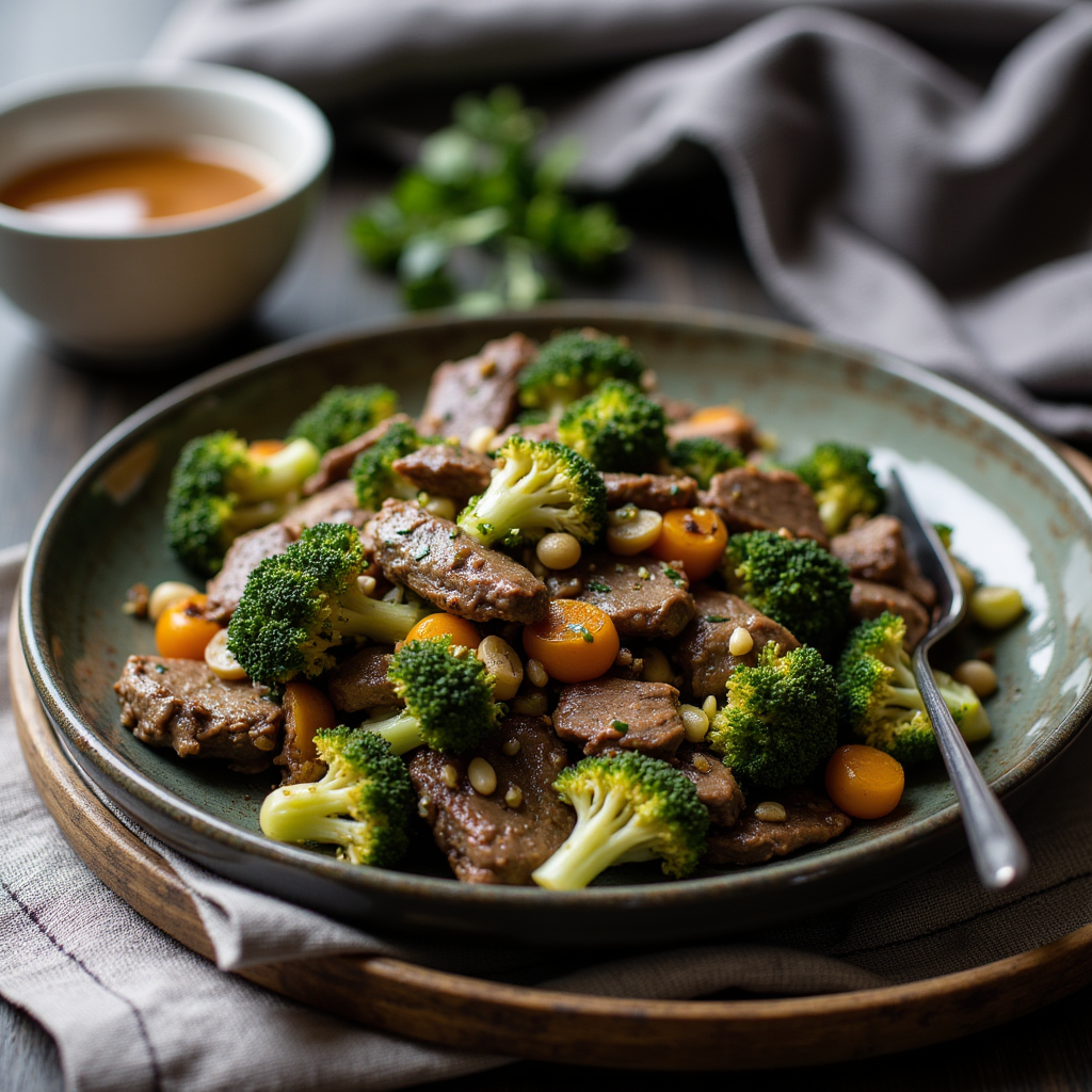 Keto beef with broccoli